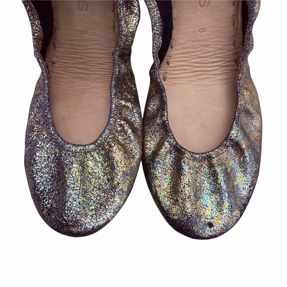 Tieks By Gavrieli Ballet Flat Gold Starstruck Size 8